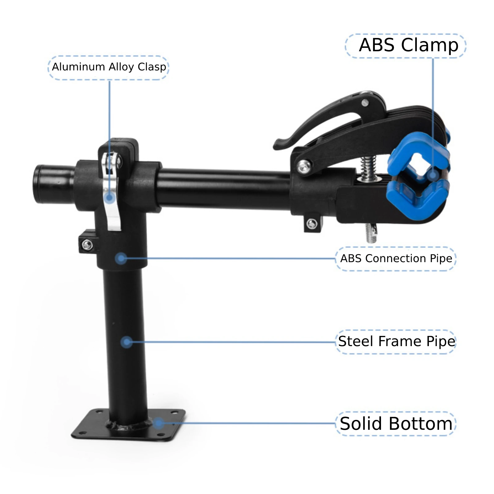 Adjustable Bicycle Wall Mount Rack Hanger Bike Repair Stand Home Maintenance Clamp Holder Garage Mechanic Workstand Clamp Clip