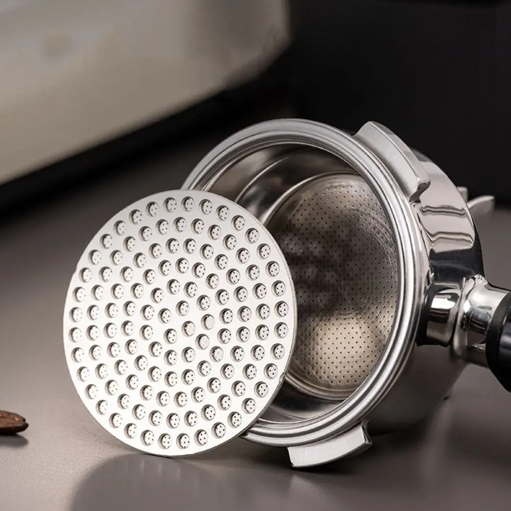 Reusable Double -layer Coffee Filter Screen Fine Mesh Stainless Steel Coffee Extraction Mesh 51/53/58mm