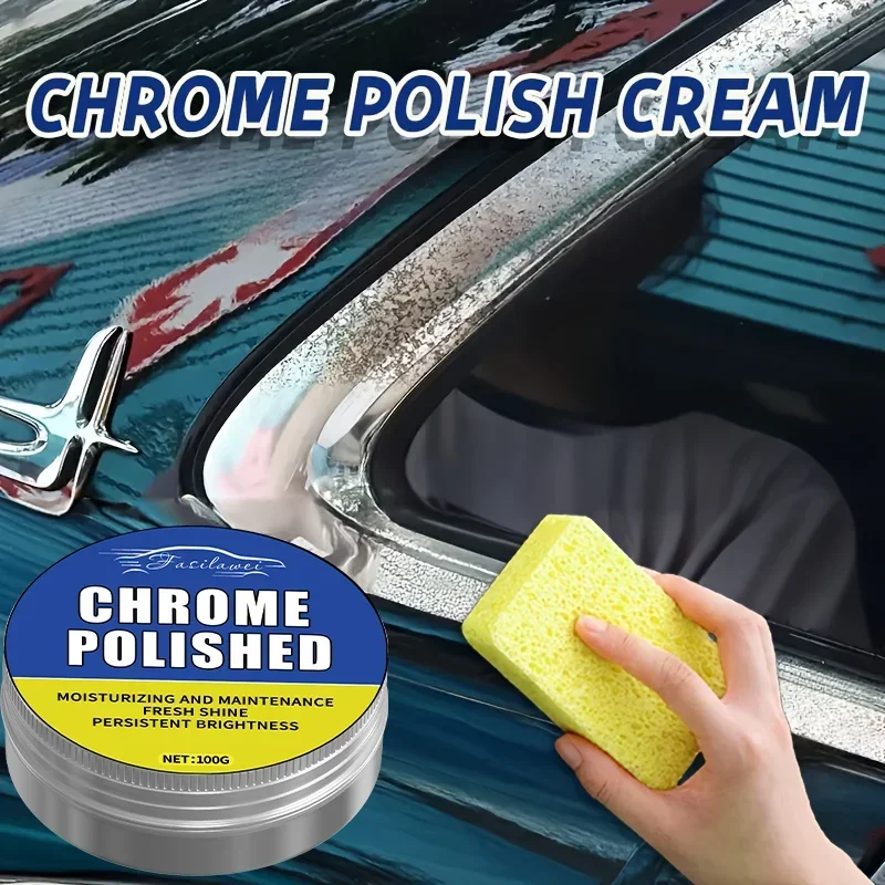 Universal chrome repair and polishing - Metallic luster refurbishment, car door handles, Windows and decorations - remove Ru