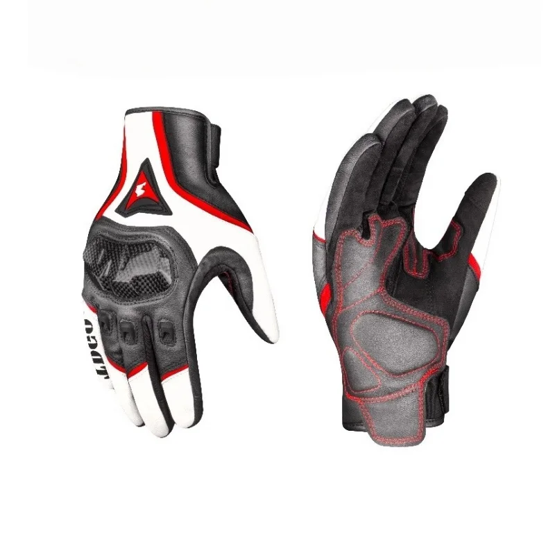 Summer Motorcycle Riding Gloves Carbon Fiber Anti Fall Breathable Motorcycle Men Women Moto Bike Touch Screen Gloves All Season