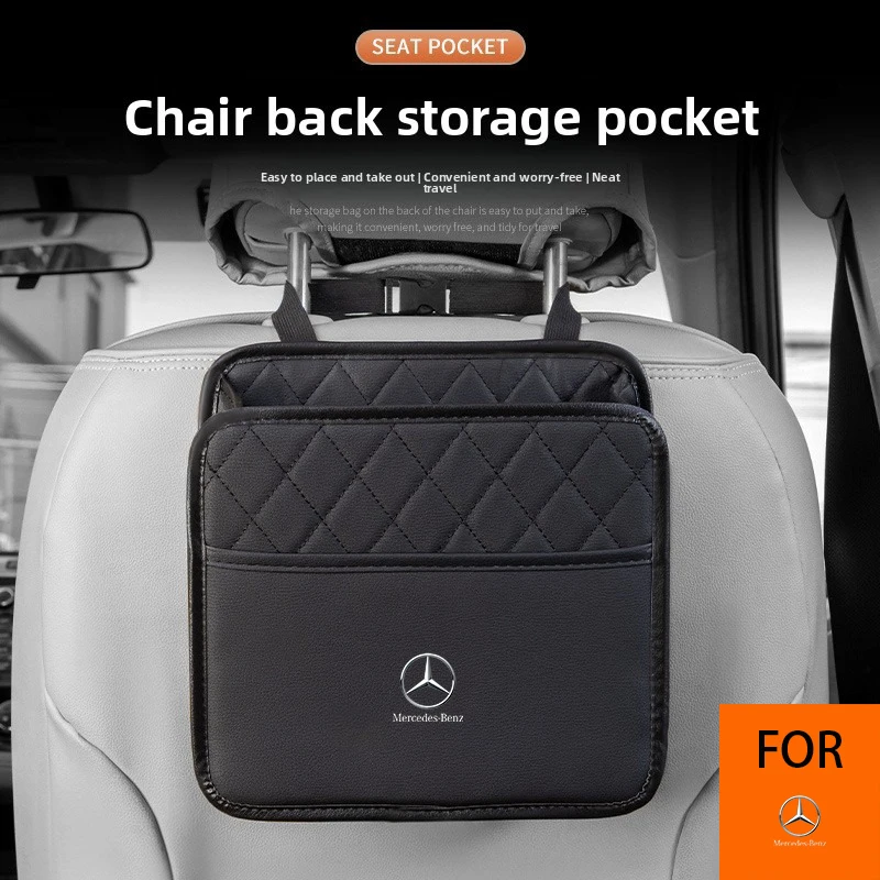Car Seat Back Storage Box Organizer Multifunction Auto Bag Accessories for Mercedes Benz B R G Class GLK GLA C200 E200 C200L