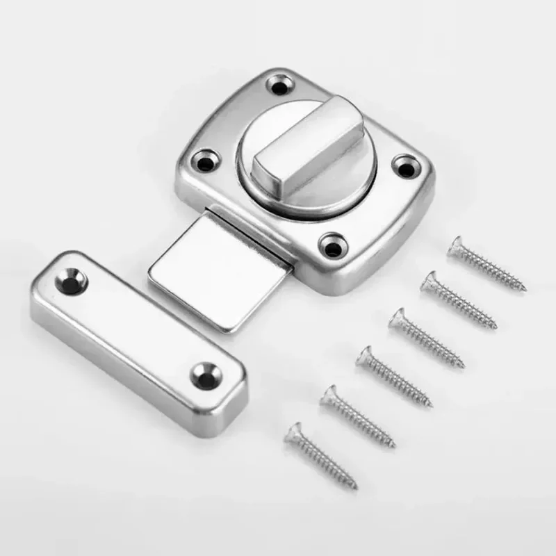 1Pc Door Locks Privacy WC Latch Vacant Engaged Door Lock Toilet Shower Cubicles & Bathroom Turn Twist Bolt Privacy Catch Latch