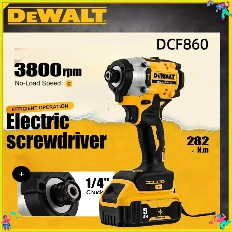 

DCF860 Dewalt Аккумуляторная компактная дрель/шуруповерт Бесщеточная электрическая дрель-отвертка Перезаряжаемые электроинструменты Модернизированные