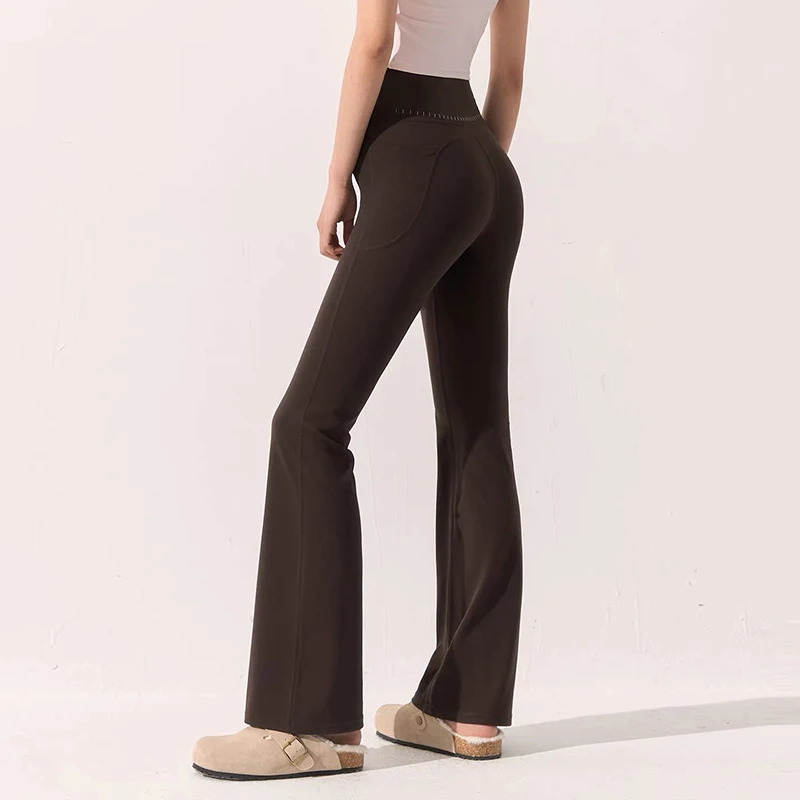 New Naked High Waist Yoga Pants for Women Micro Pull Stretch Fitness Underwear Peach Free Hip Lifting Slimming