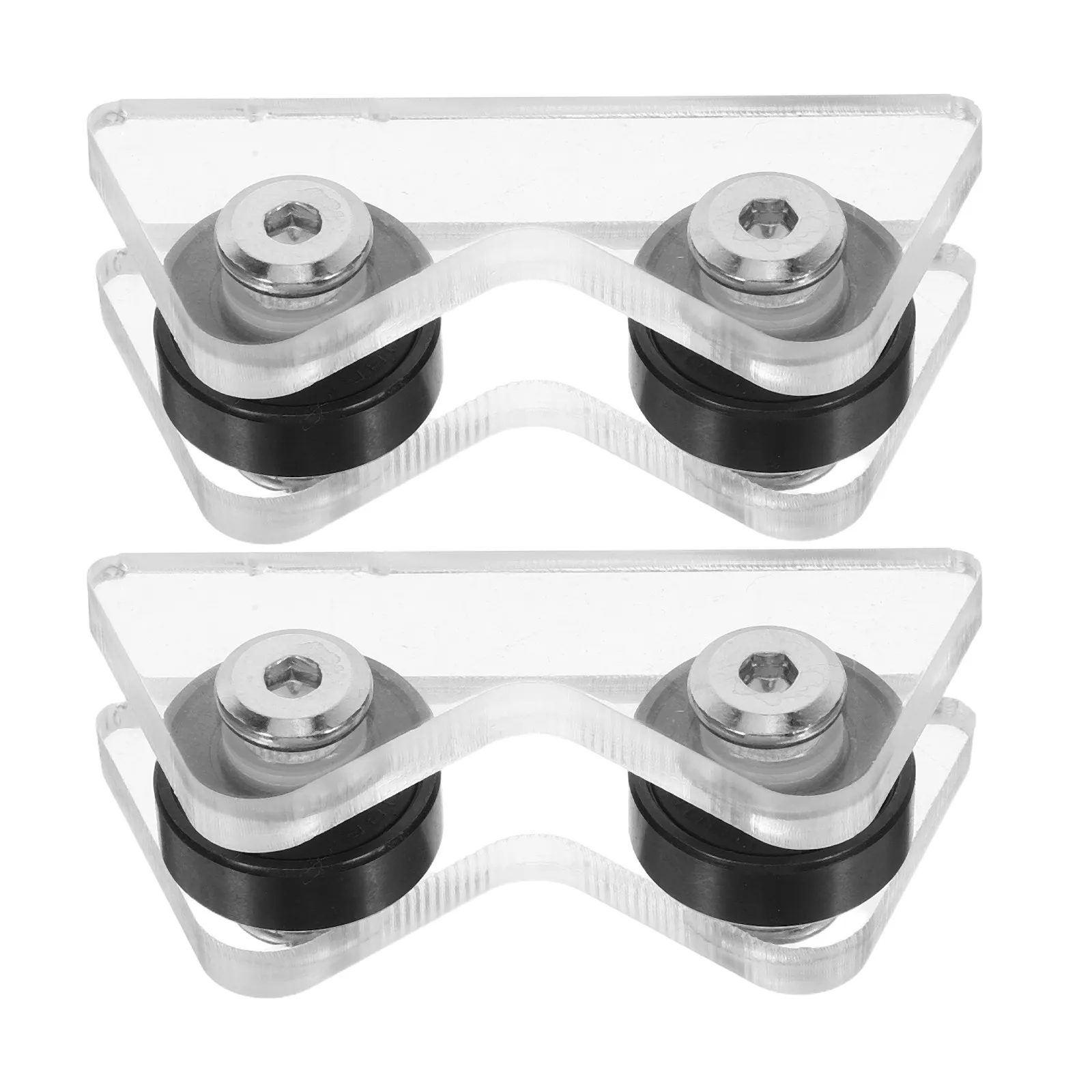 2Pcs Pool Cue Straightness Tester Professional Grade Roller Mechanism for Cue Concentricity Check Straightening Calibrator Tool