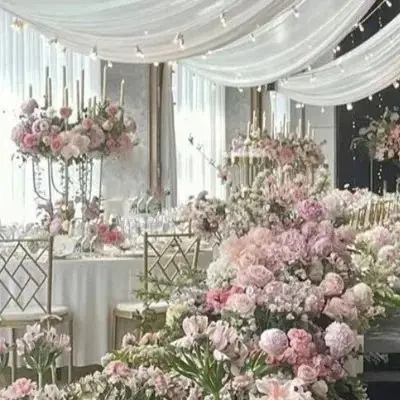 

Artificial White Rose Flower Ball Wedding Decoration Table Centerpiece Floral Accessories Flower Arrangement Event Party Props