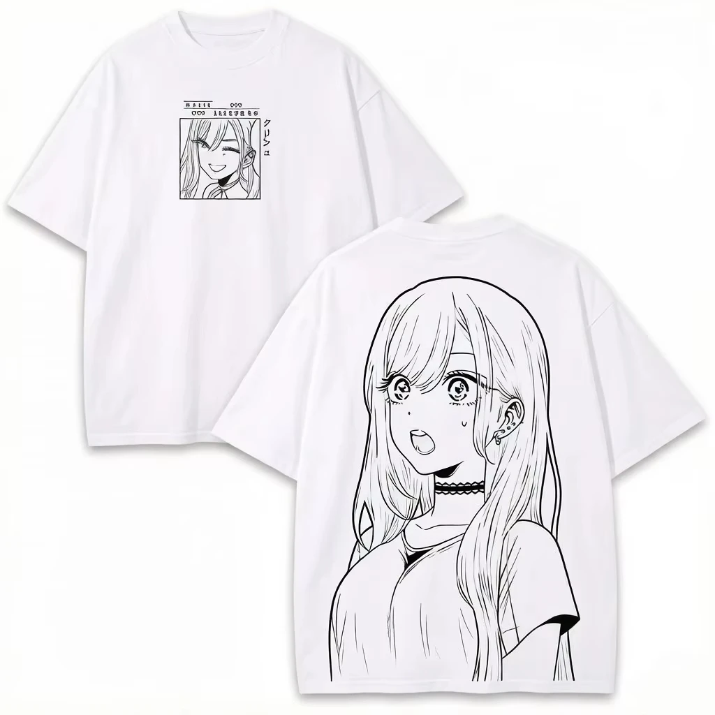 2026 New My Dress-Up Darling Kitagawa Marin Anime T-shirt Suitable Summer High Quality Men Women Clothing Couples T Shirt Tops