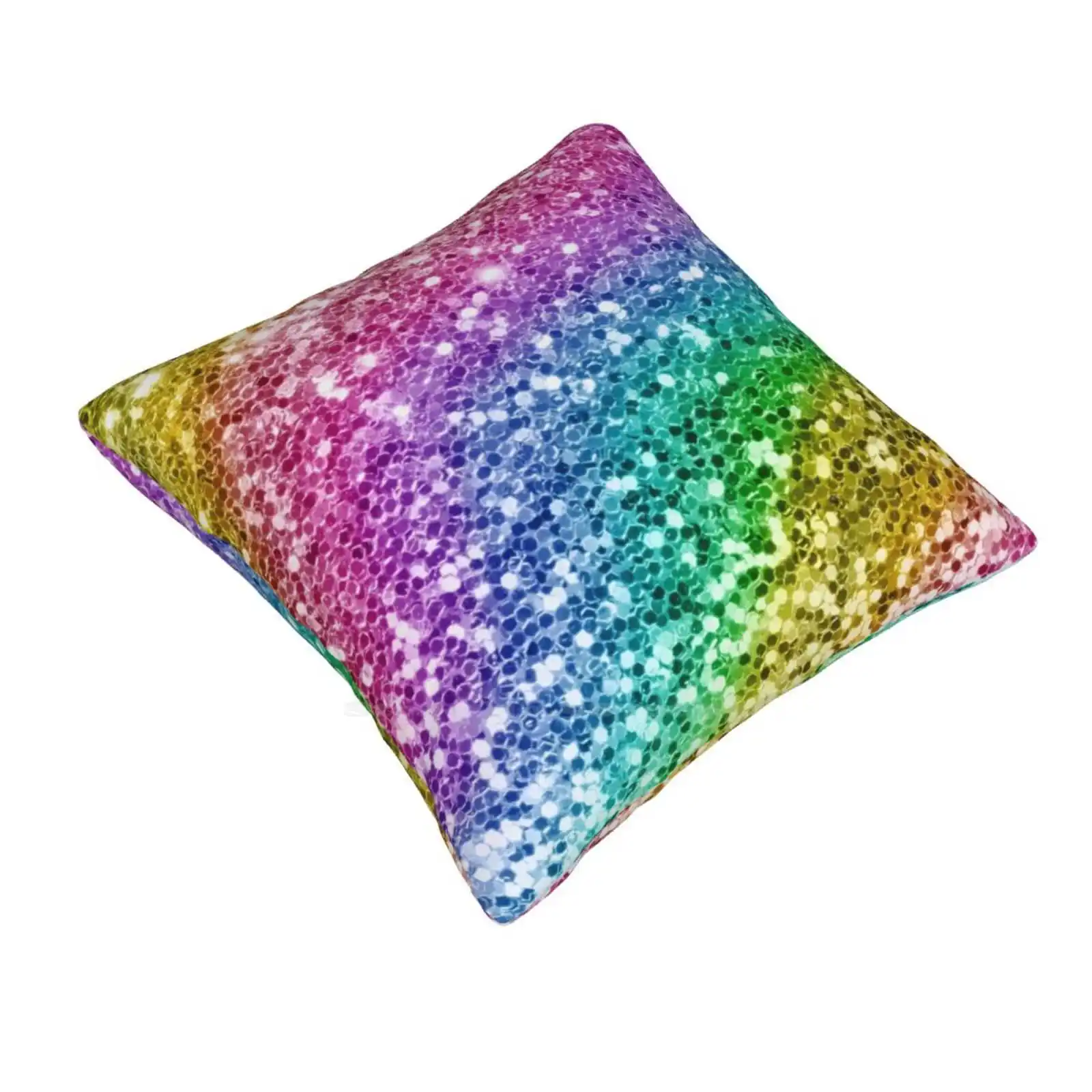 Rainbow Faux Sparkly Sequins Pillow Cover Hug Pillowcase Rainbow Glitter Unicorn Sequins Lgbtq Rainbow Sequin Love Wins Sparkly