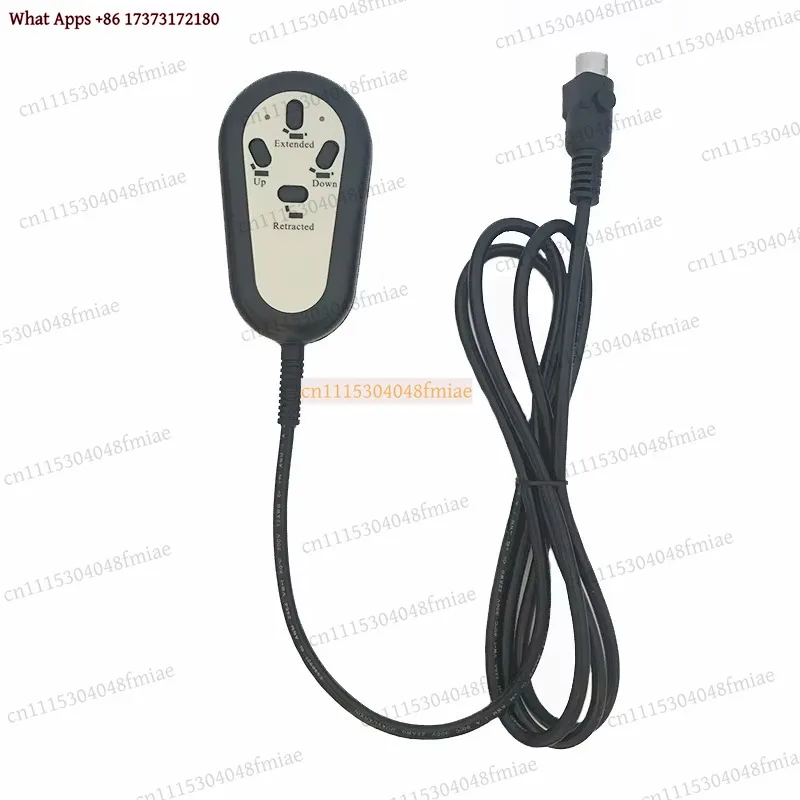 4 Button Dual Motor Lift Controller Electric Push Rod Wired Remote Handle for Elderly Chair Wheelchair Foot Bath
