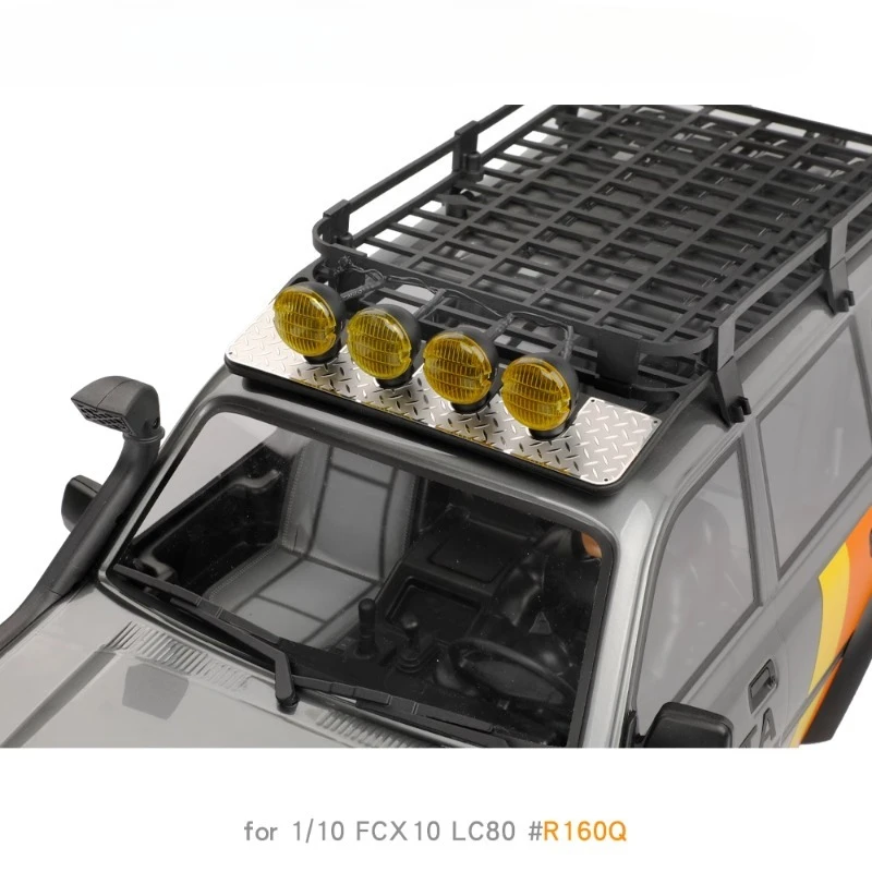 1 個の荷物ラックフロントエンド金属滑り止め保護パネル 1/10 FMS FCX10 LC80 アクセサリー用