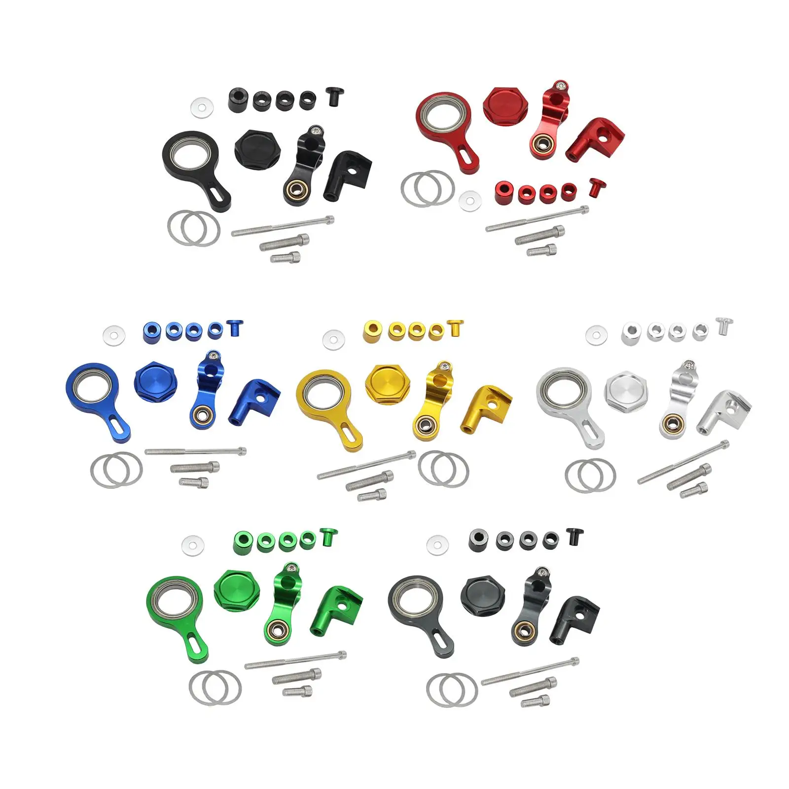 Motorcycle Steering Damper Bracket Mount Set Aluminum for Yamaha YZF R6 2006-2020 R1 2002-2017