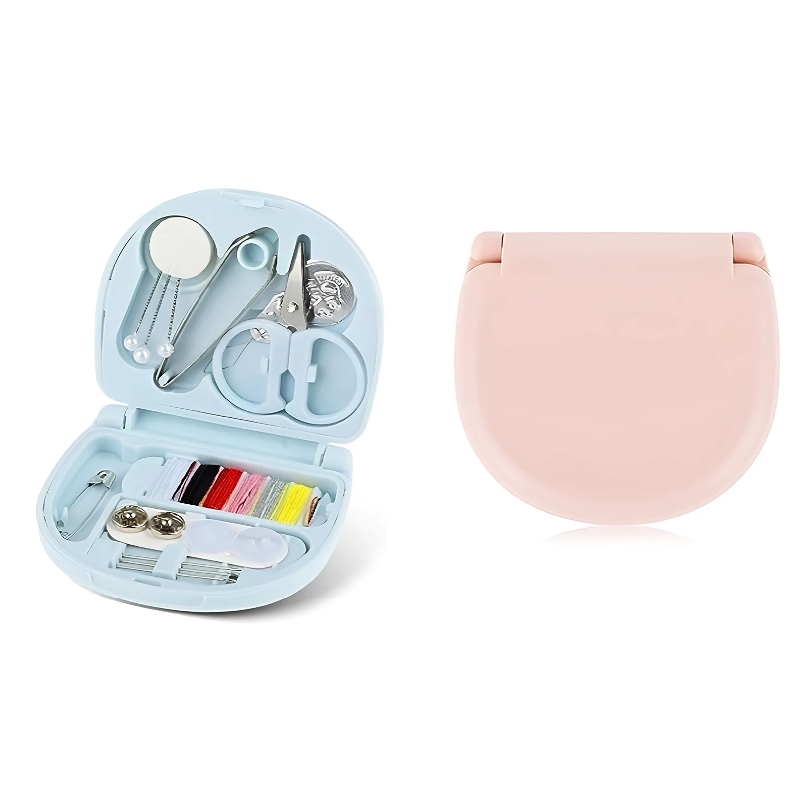 

Mini Sewing Kit Portable for Home Travele Square Household Sewing Kit DIY for Traveller Beginner Sewing Supplies