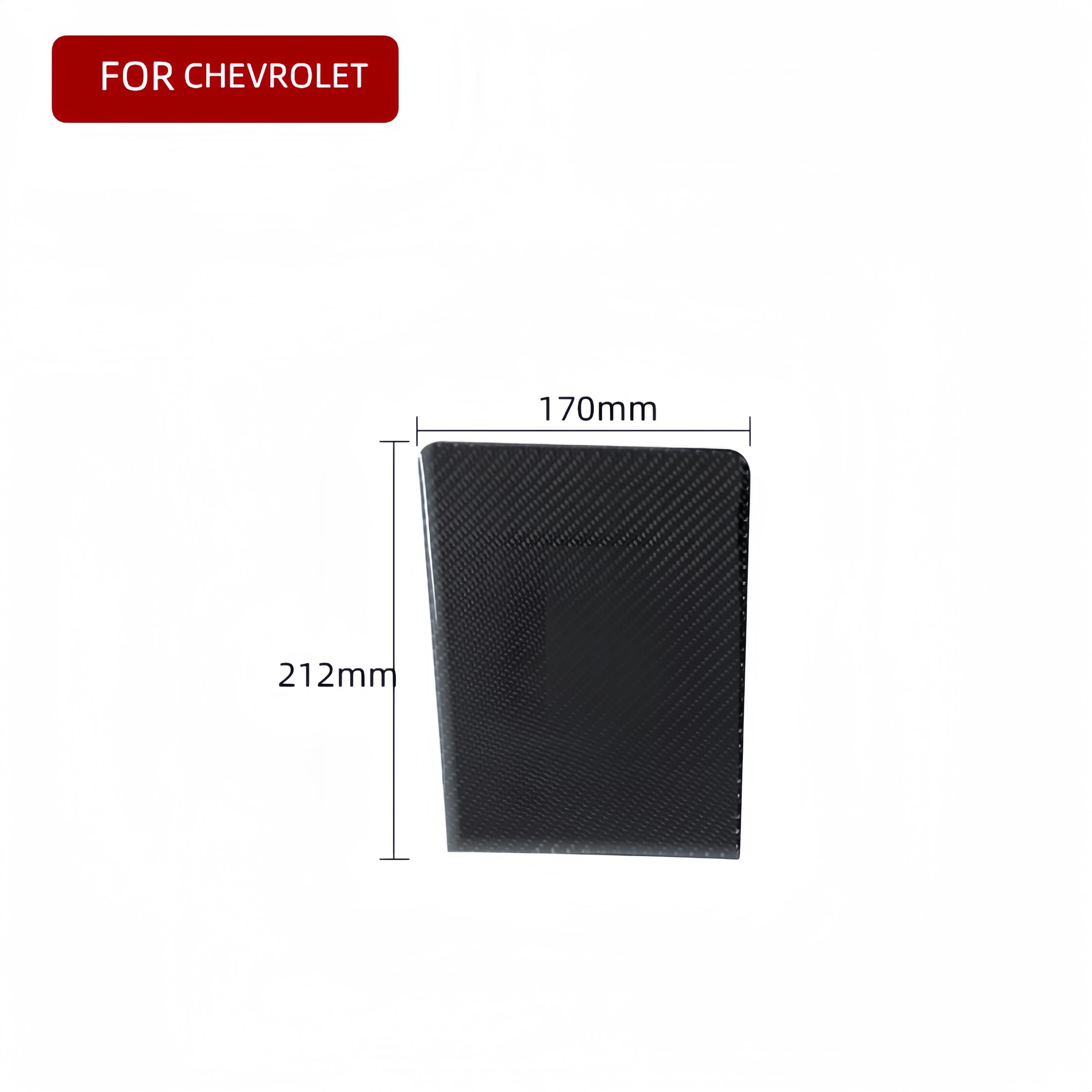 For Chevrolet Impala 2014-2020 Accessories Carbon Fiber Car Interior Main Driver Storage Box Panel Decoration Cover Trim Sticker