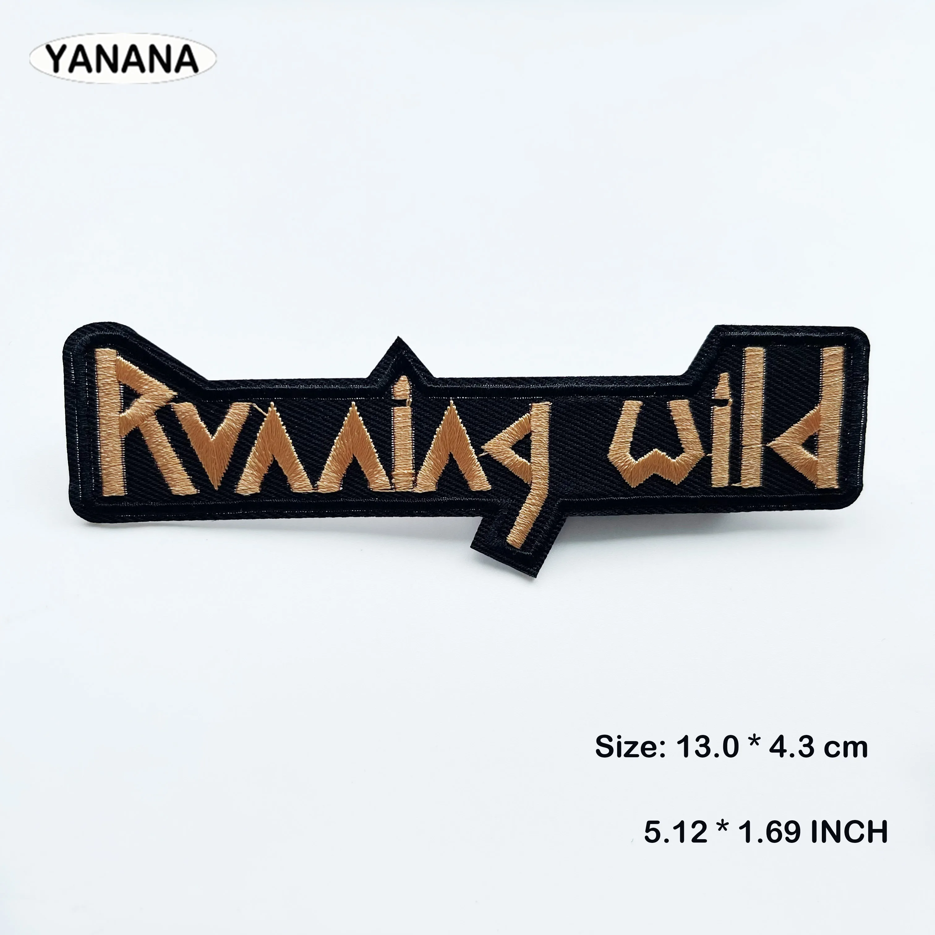 Rock Letter/Music Patches for Clothing DIY Iron on Patches For Clothing Embroidered Stripes Written Words Sticker Clothes