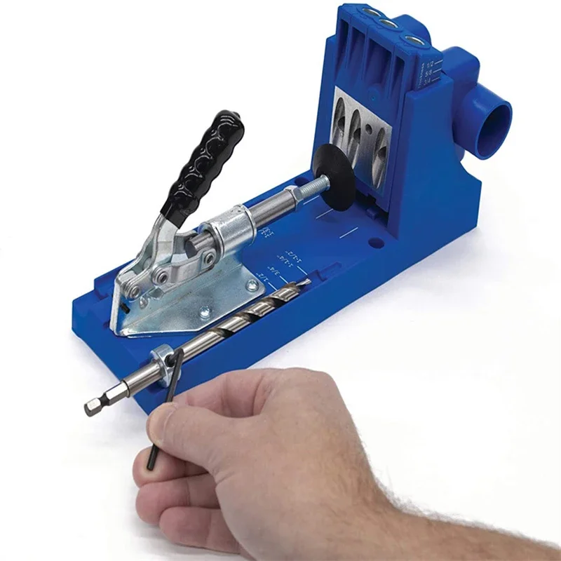 Woodworking Inclined Hole Locator Pocket Hole Jig Drill Guide Tool