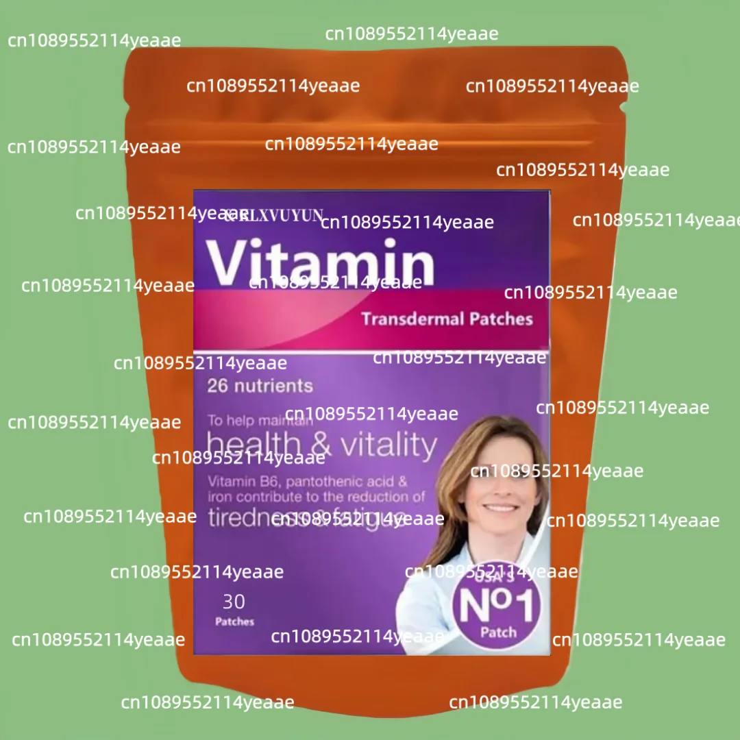 Vitamin B6, Pantothenic acid & Iron Contribute to the Reduction of Tiredness & Fatigua, 26 Nutrients Transdermal Patches