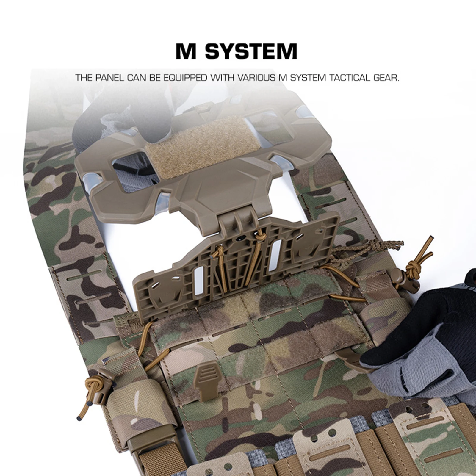 Tactic Chest Rig Reusable Outdoor Micro Front Panel Multi-Layer Tactic Chest Armor Management Panel for Navigation Phone Carrier