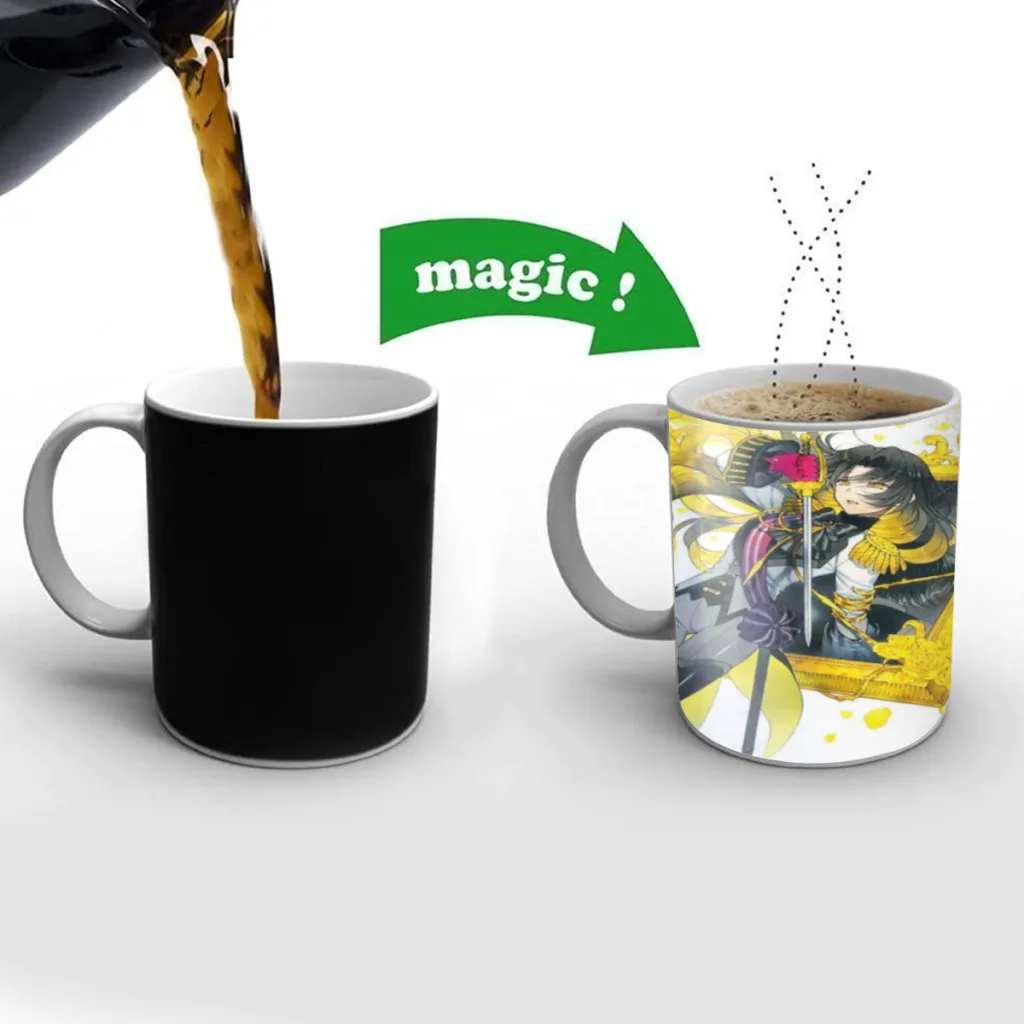 The Case Study of Vanitas Anime Movie Magic Hot Cold Heat Temperature Sensitive Color-Changing Coffee Tea Milk Mug Cup