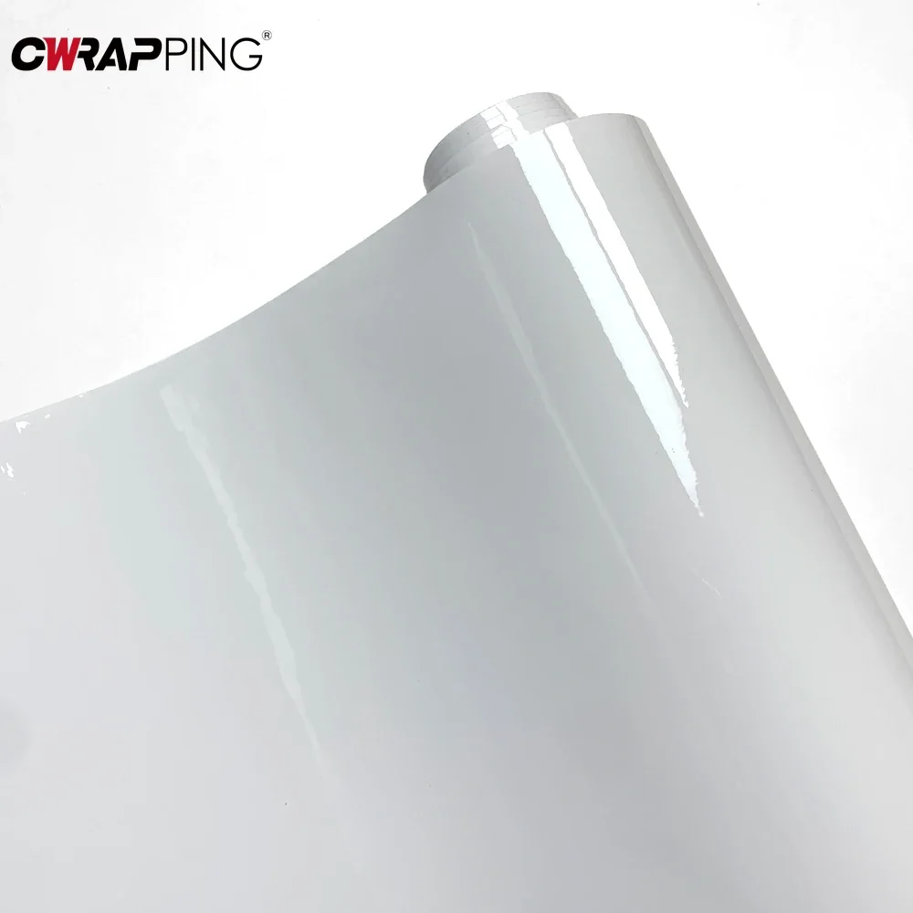Car Wrap Film Pearl White PVC Air Release Wallpaper Sticker Waterproof Motorcycle Adhesive Vinyl Paper for Car Motorcycles Wraps