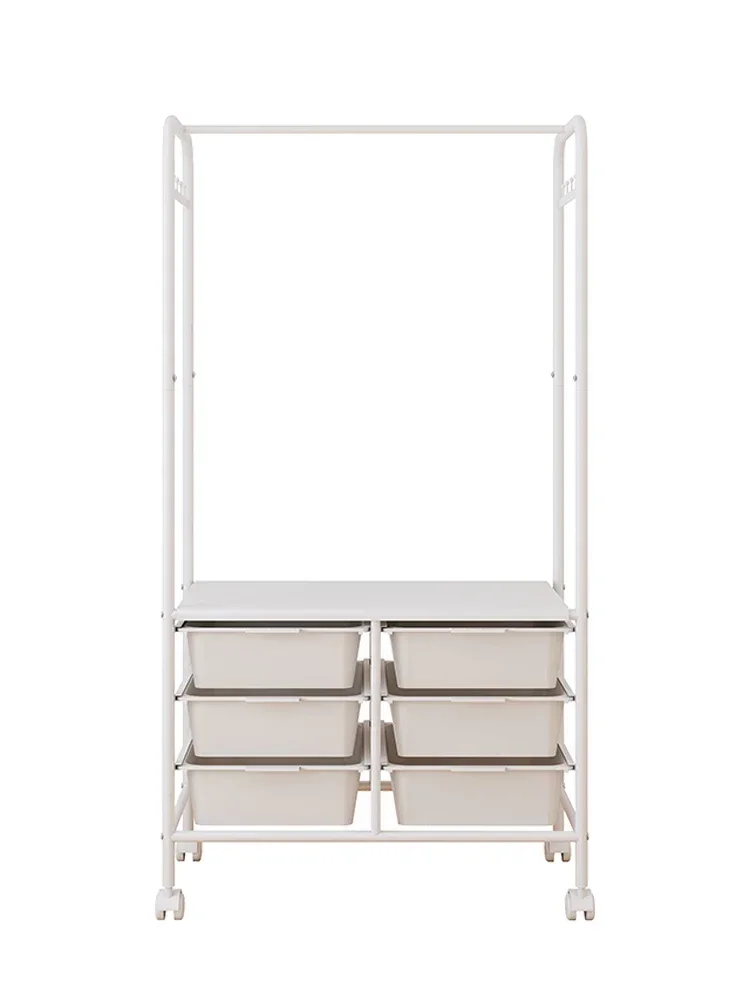 

Vertical clothes rack household shoe bag integrated，on dresser