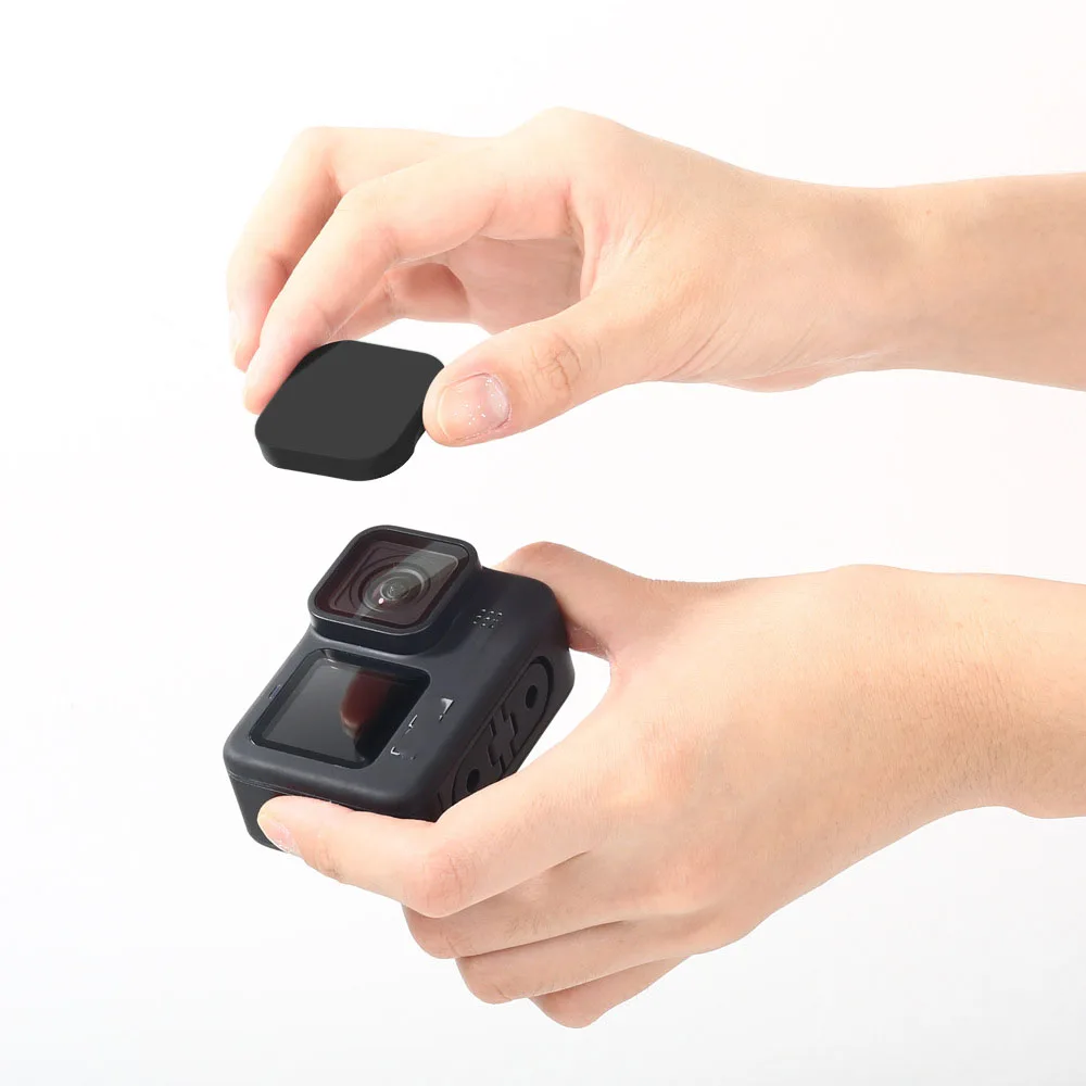 Soft Silicone Lens Cap for Gopro Hero 11 10 9 Black Anti-drop Dust Resistance Lens Cover Protector for Gopro Hero 9 Black Camera