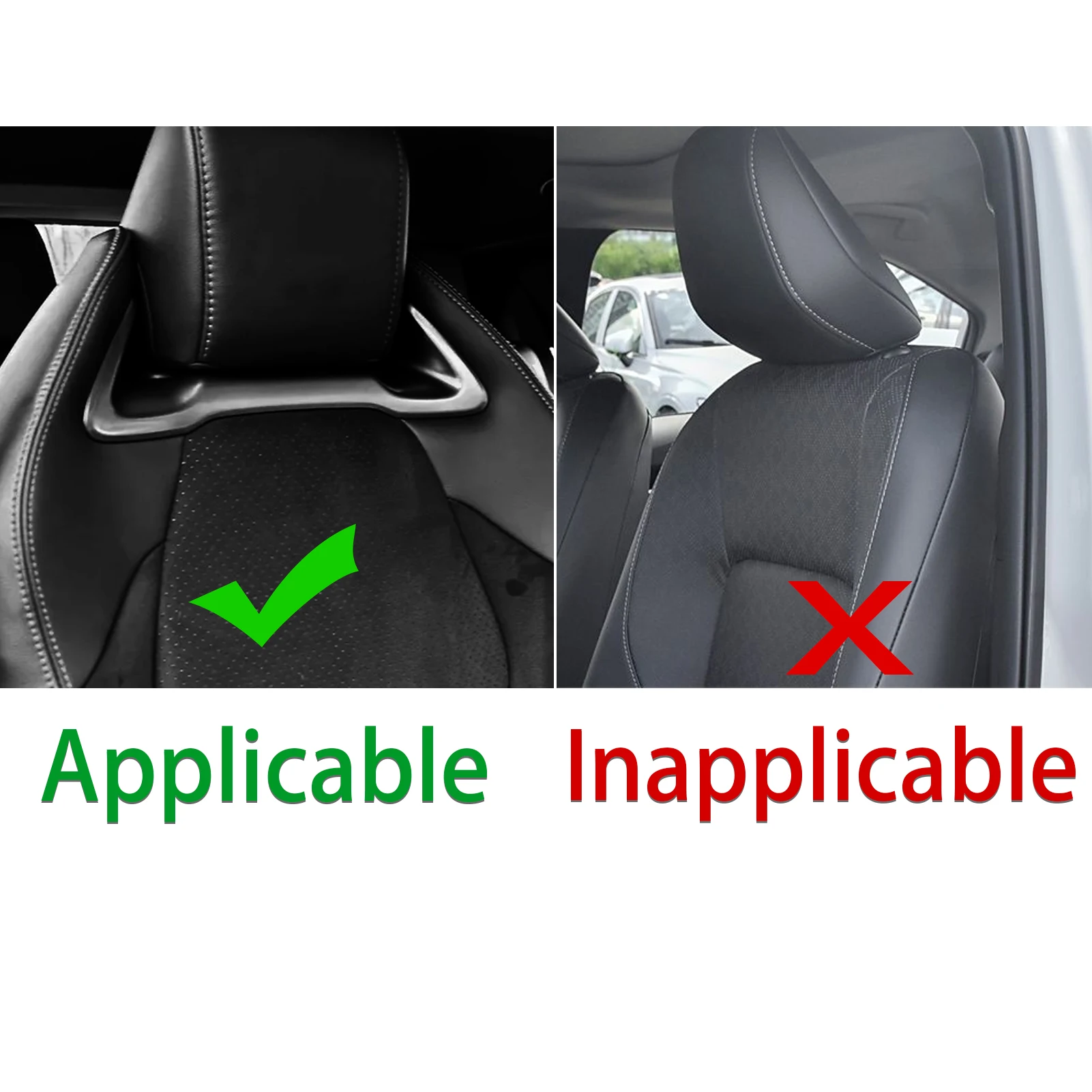 For Toyota Corolla GR 2023 2024 2025 Real Dry Carbon Fiber Front Seat Headrest Lower Panel Cover Car Accessories Modification