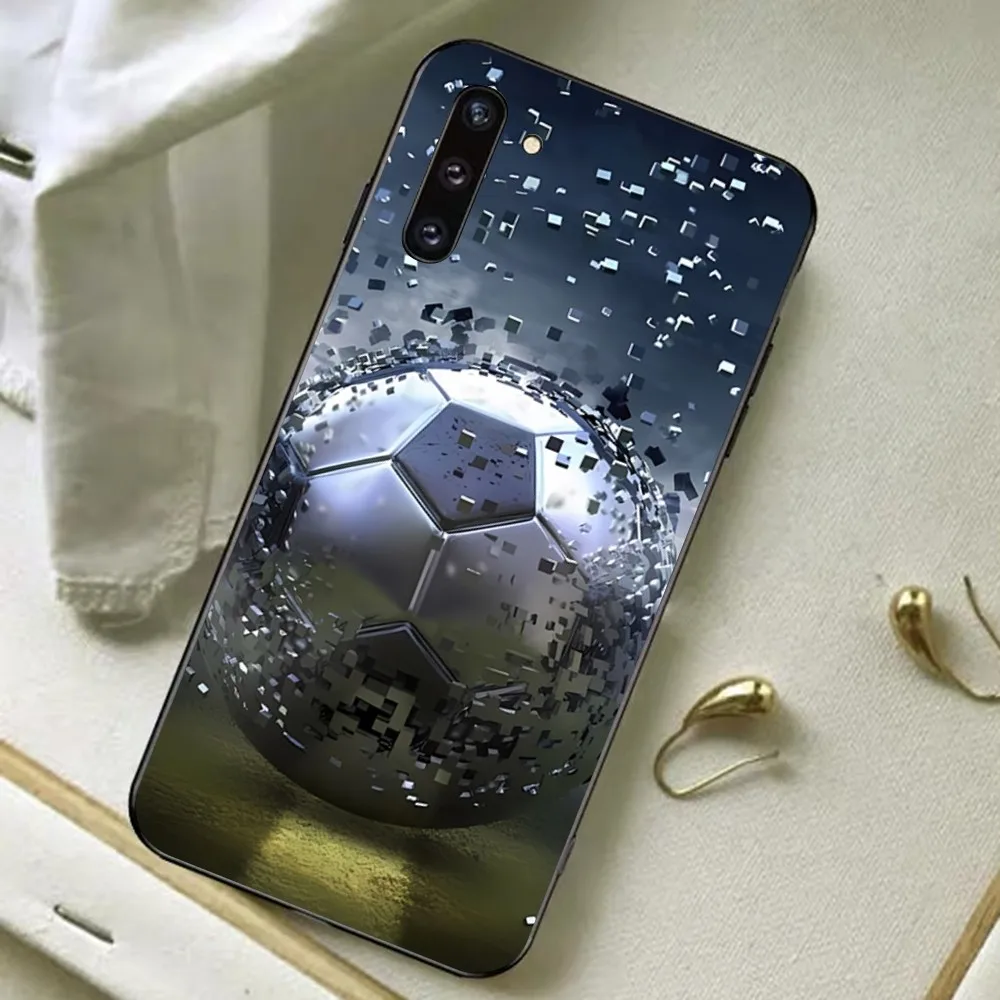 Custodia per telefono con design per pallone da calcio per Samsung S 20 21 22 23 plus Ultra per Redmi Note 8 9 10 11 per Huawei Y 5 6 9