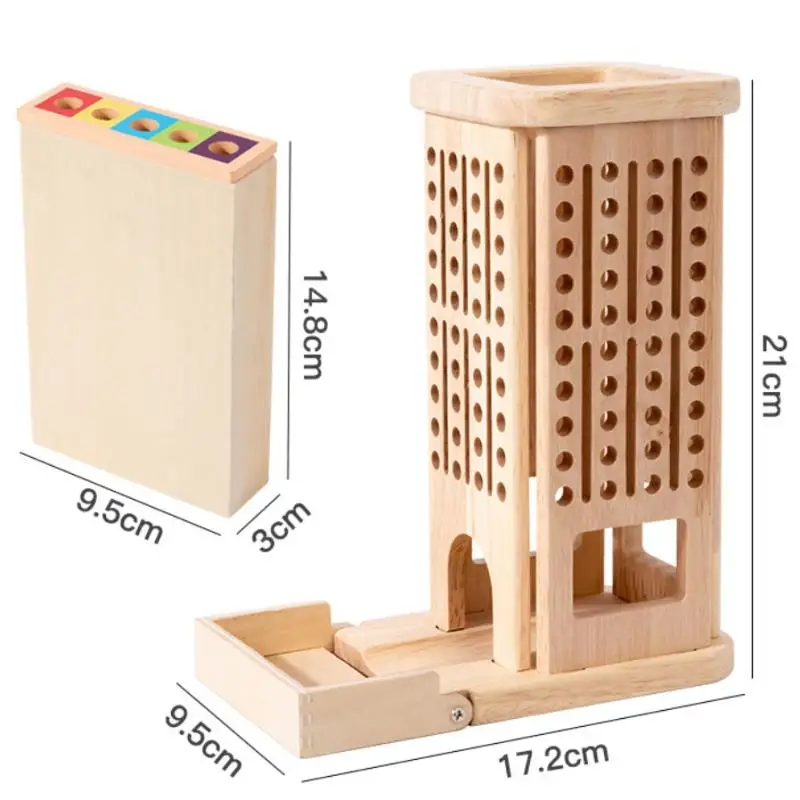 لعبة التعلم الحسي من مونتيسوري: لعبة المهارات الحركية الدقيقة مع مجموعة ألوان لعصي العد للأطفال