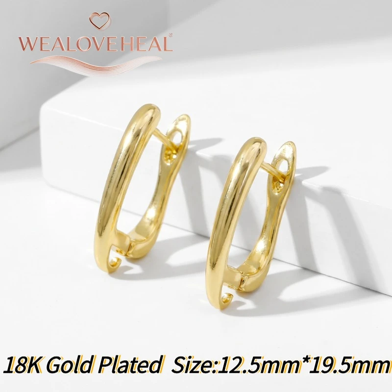 schmuckherstellung zubehör，18K Vergoldete Messing-Ohrringverschlüsse, Zirkonia-Ohrringhaken, DIY-Schmuckherstellungszubehör für Handgemachte Ohrringe – Detail 24