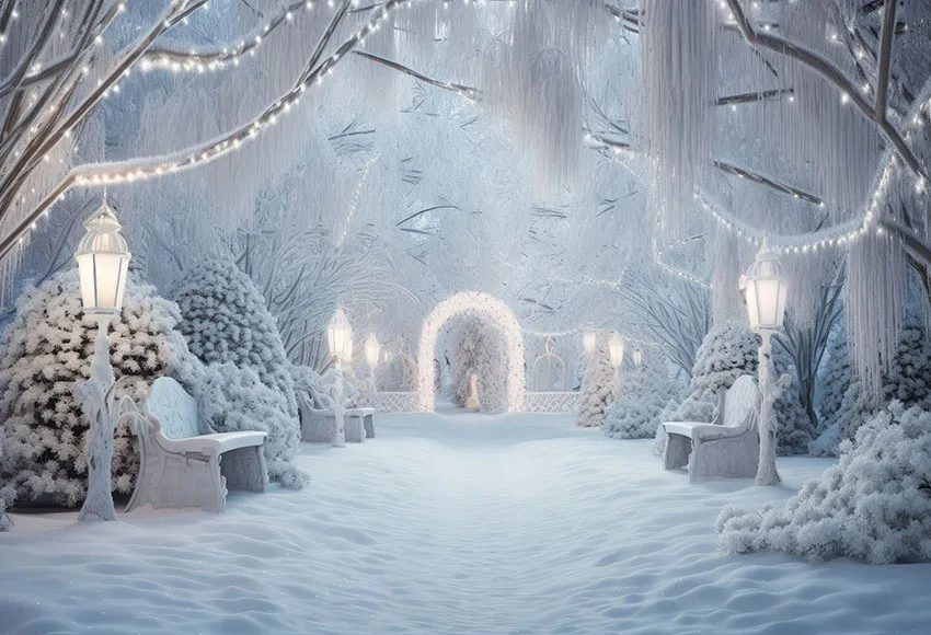 Mehomond Fotografie Hintergrund Winter Weihnachten Schnee wald Glitter Weihnachts baum Kinder Familie Porträt Dekor Hintergrund Fotostudio