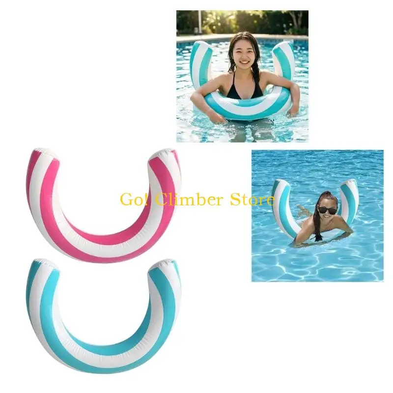 Q84C Swimming Rings Inflatable Semicircle Swims Rings Inflatable Pool Float Toy
