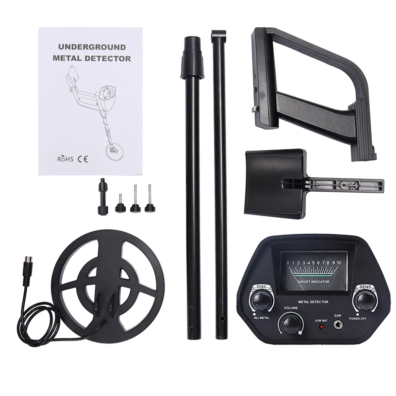 GTX4080 금속 탐지기, 길이 조절 가능, 20cm 코일, 보물 사냥꾼, 고감도 지하 금속 탐지기