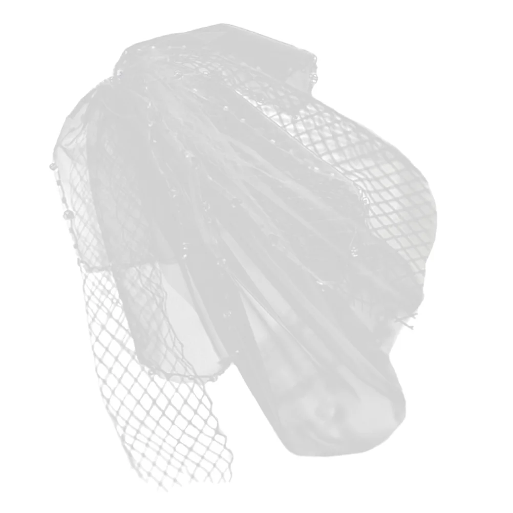 

Wedding Hair Accessory Bridal Headpiece White Net Veil For Bride Bridesmaid Vintage Party Headdress Photo Prop