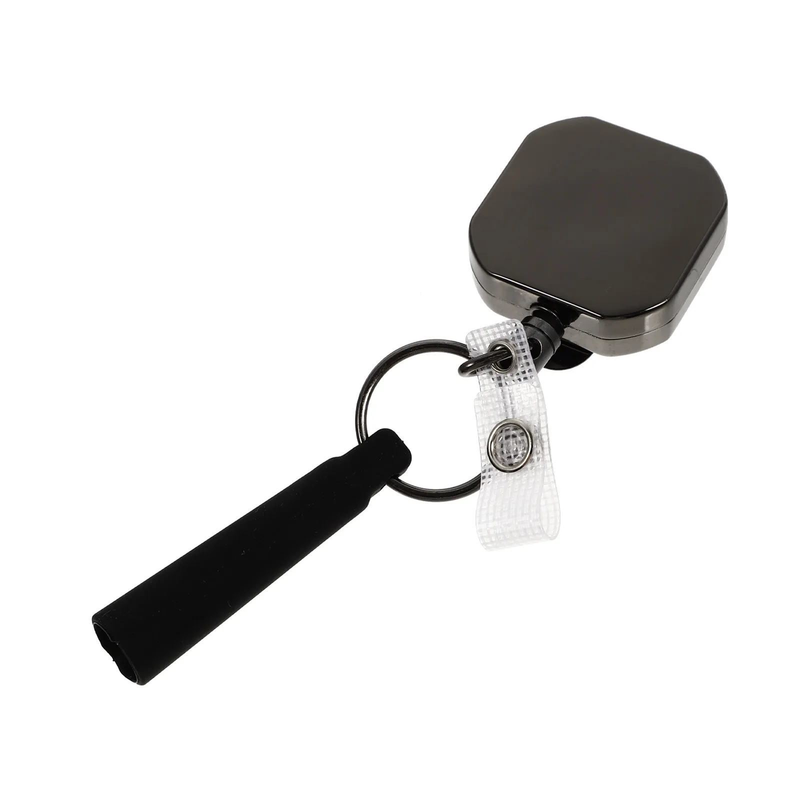 

1 шт. силиконовый чехол-брелок для ручки, выдвижной держатель для ID-карт, бейджей, пропусков для работы, школы, выставок, кредитных карт, проездных билетов, с застежкой