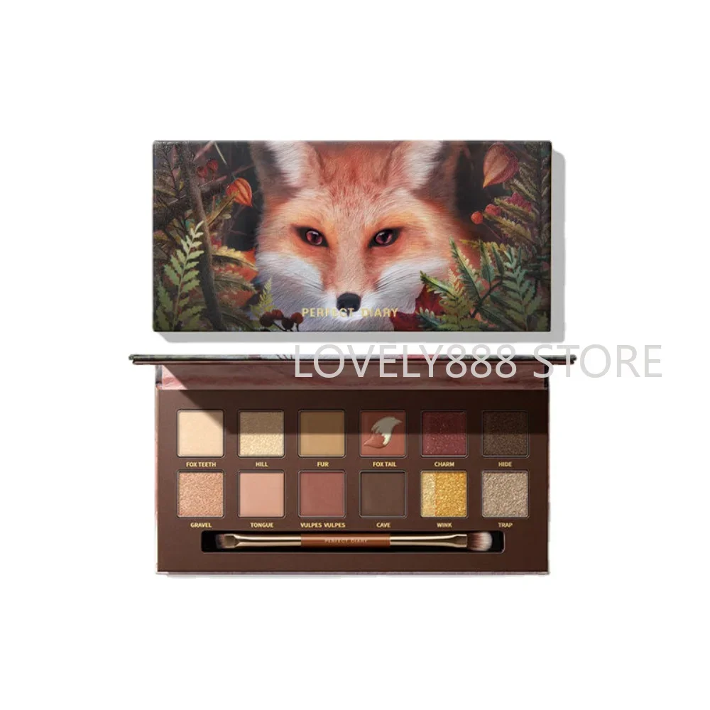 Perfect Diary Animal Eye Shadow 12 Colors Butterfly Fairy Purple Pallete Spring And Summer Pink Red Fox Red Brown Palette Makeup