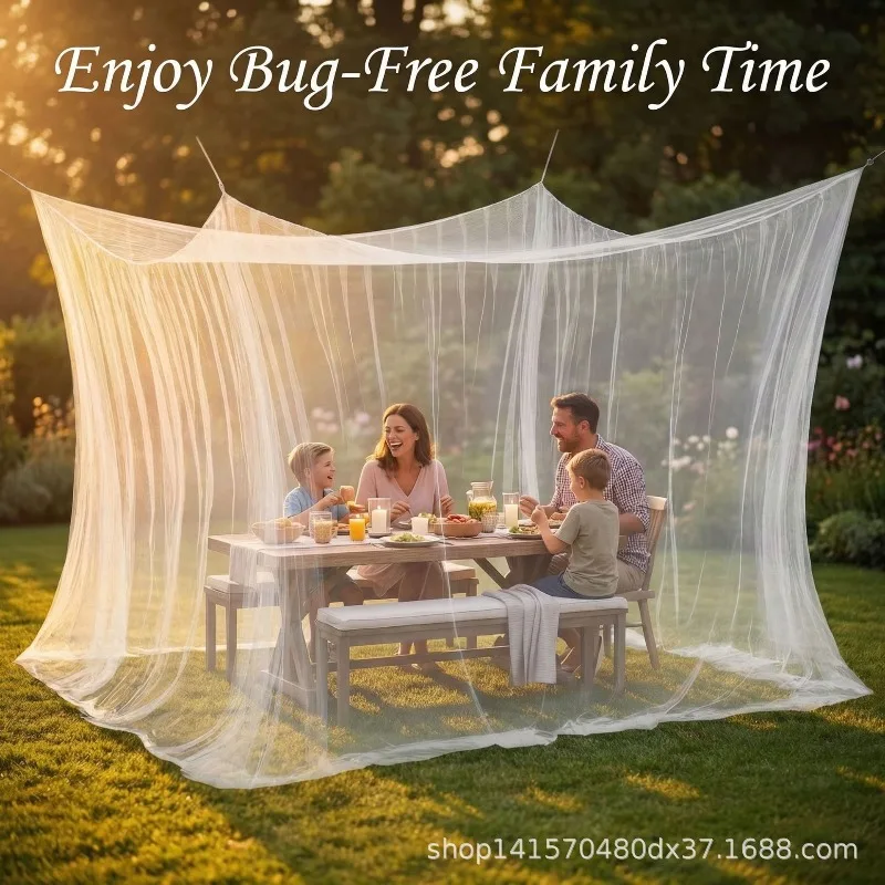 Breathable Portable Large Camping Mosquito Net Anti Mosquito Insect Quick Install Foldable For Outdoor Travel Picnic Garden