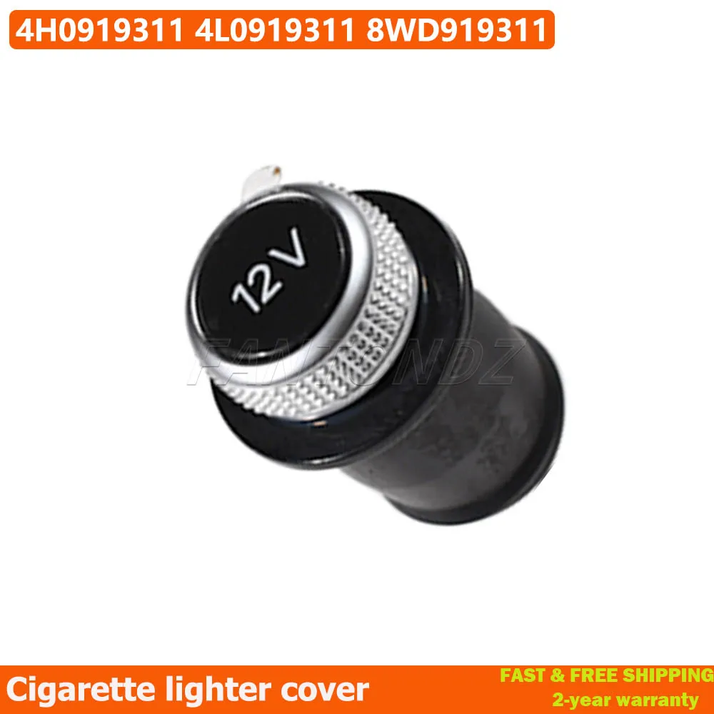 Car Styling Chrome Cigarette Lighter Dust Cover Plug 12V Socket Cover Cap For Audi A3 A4 A5 Q2 Q7 R8 919 311 8W0 919 311