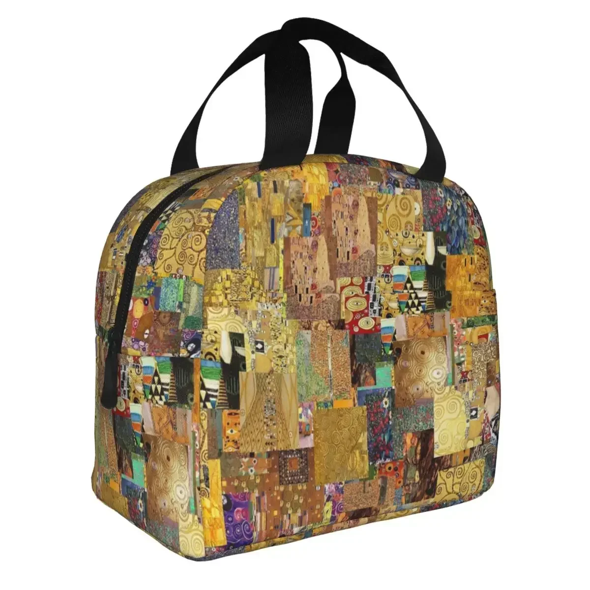 

Gustav Klimt Freyas Art Insulated Lun Bags Leakproof Container Thermal Bag Tote Box Office Picnic Bento Pou