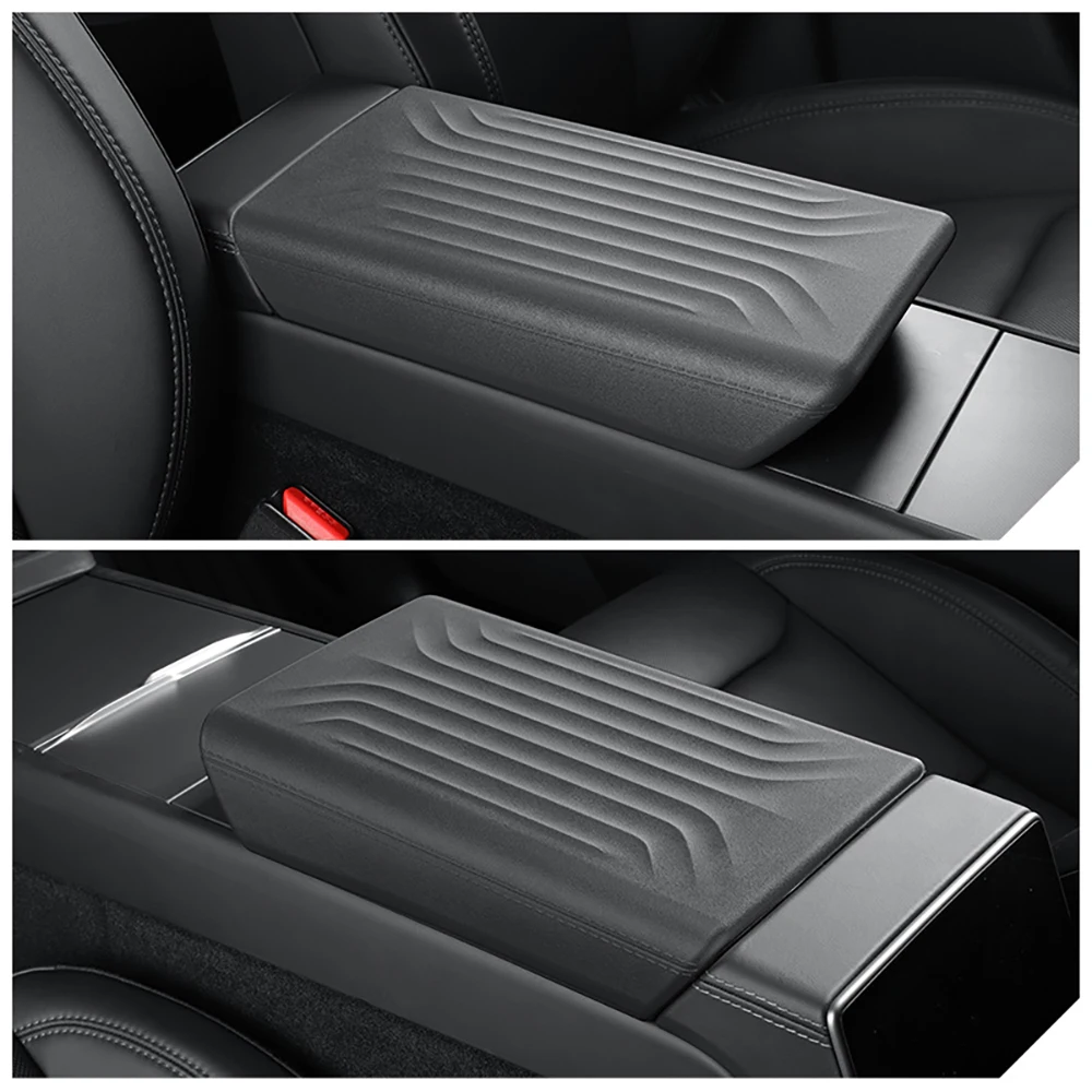 For Tesla Model Y Juniper 2025 2026 Central Armrest Cover TPE Center Console Lid Protector Box Case Interior Accessories 2025+