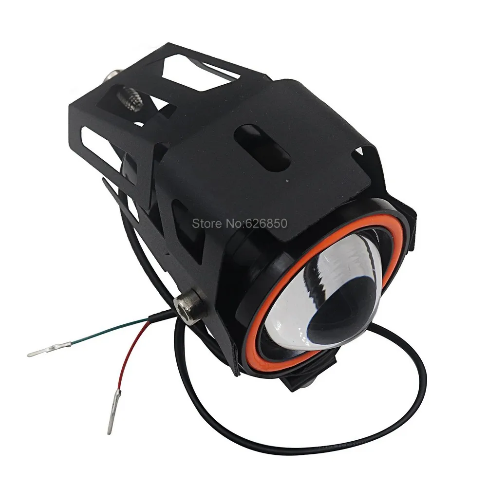 LED Strahler Laser Highlight Blinkende Engel Dämon Augen Mit Horn Für Citycoco Elektrische Roller 12V-72V licht Remodel 15W LED