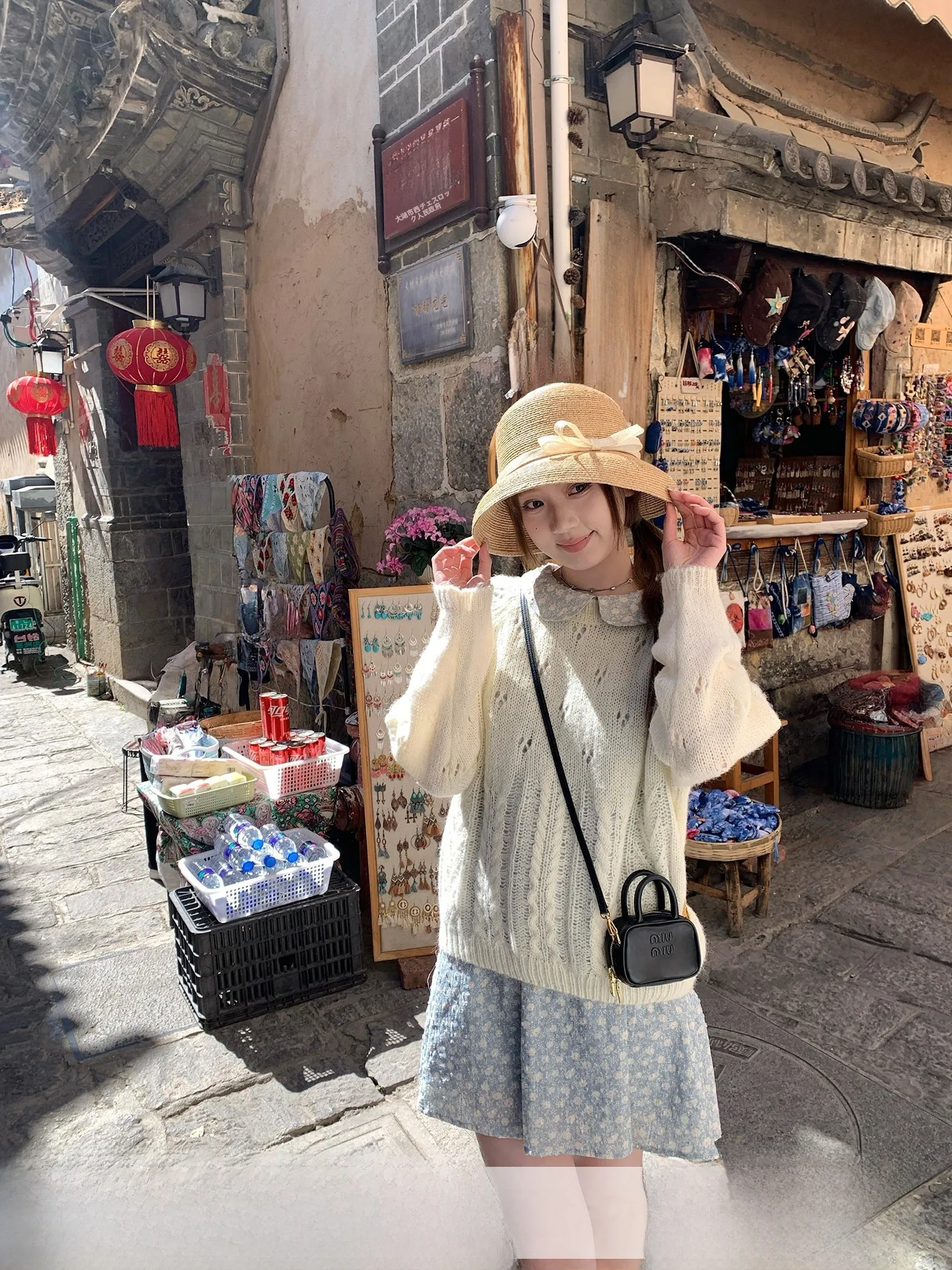 

Женский свободный вязаный свитер с ажурным узором, весна 2026, с круглым вырезом, узором «косы», стройнящий топ, нежный и модный дизайн