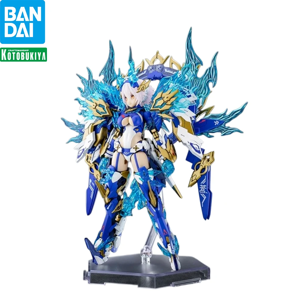 In Stock Original Kotobukiya Asra Aoi Ice Flame Megami Device PVC 14.5cm Fox Girl Model Kit Collection Desktop Decoration Toys
