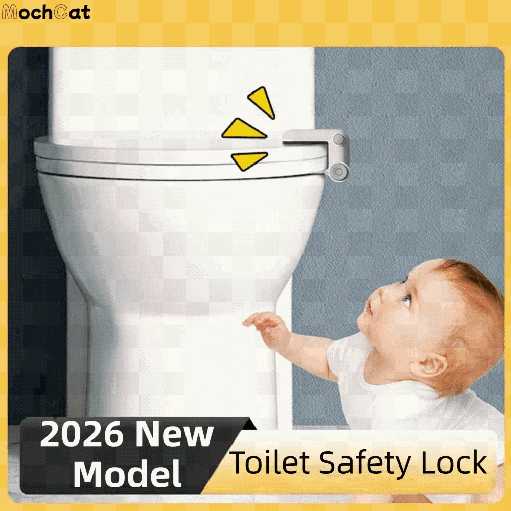 

Self Adhesive Toilet Locks Baby Proof Sturdy Safety Baby Anti-opening Toilet Lid Locks Height Adjustable No Tools Needed