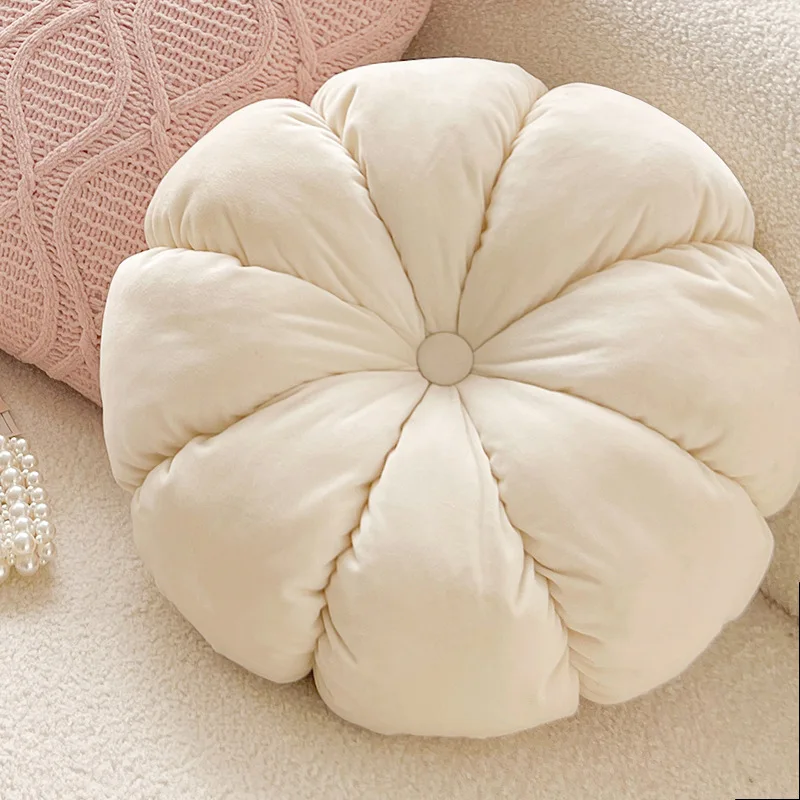 Ins cream style bay window sofa cushion French cream style cute homestay living room niche pillow cover