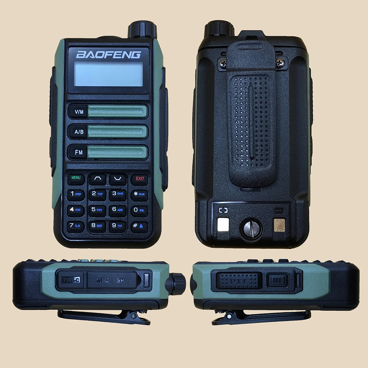 Baofeng Walkie Talkie UV-16 Ham Two-way Radio Stations 5W VHF UHF Dual Band Dual Amateur Long Range Portable Radio For Hunting