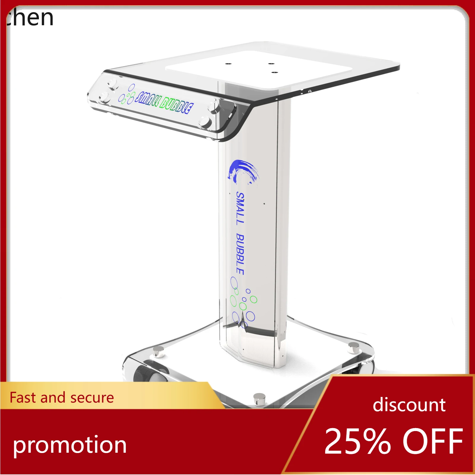 HXL Trolley for Beauty Salon Use Small Bubble Trolley Stand Base