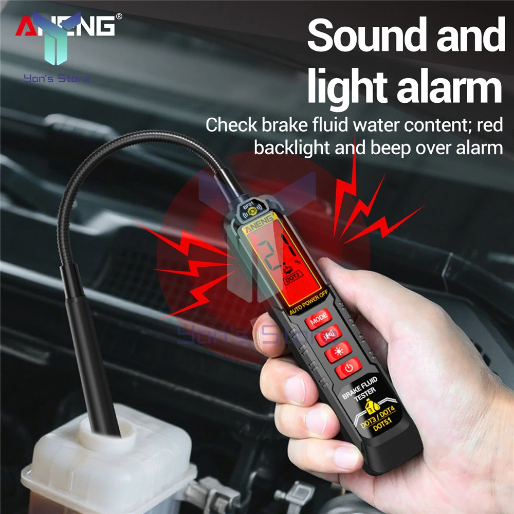 ANENG BF01 Universal Brake Fluid Tester Oil Quality Check Detector Brake Liquid Digital Vehicle Auto Car Brake Oil Tester Tools