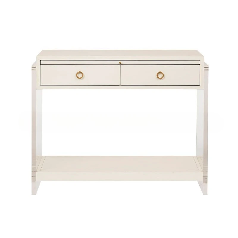 

Cream Style Transparent Acrylic Bedside Table Design Bedroom Home Vanity Cabinet Paint Storage