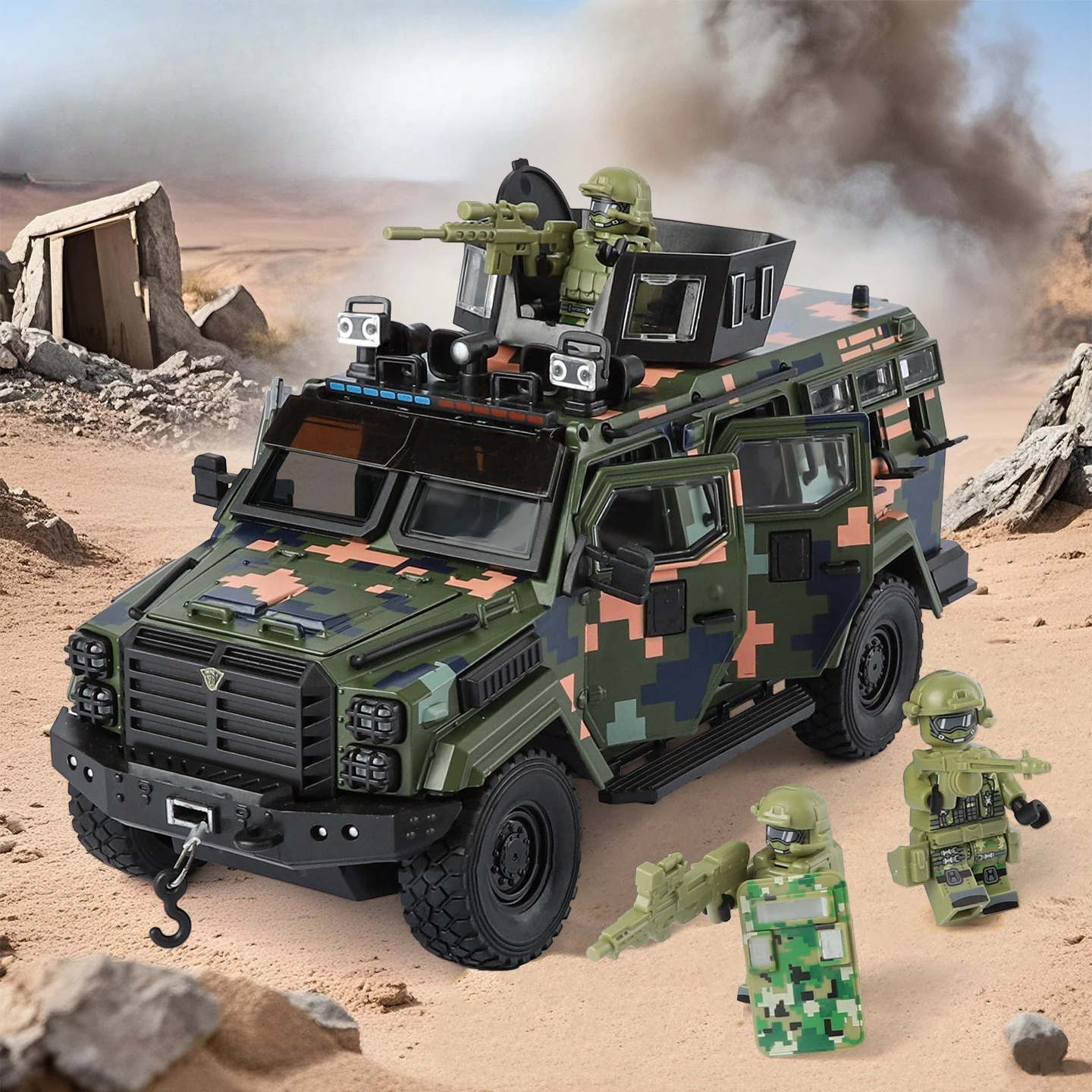 

1:24 Swordtooth Tiger взрывозащищенная модель автомобиля игрушка с откатным механизмом амортизирующие модели автомобилей звуковой свет подарки для детей