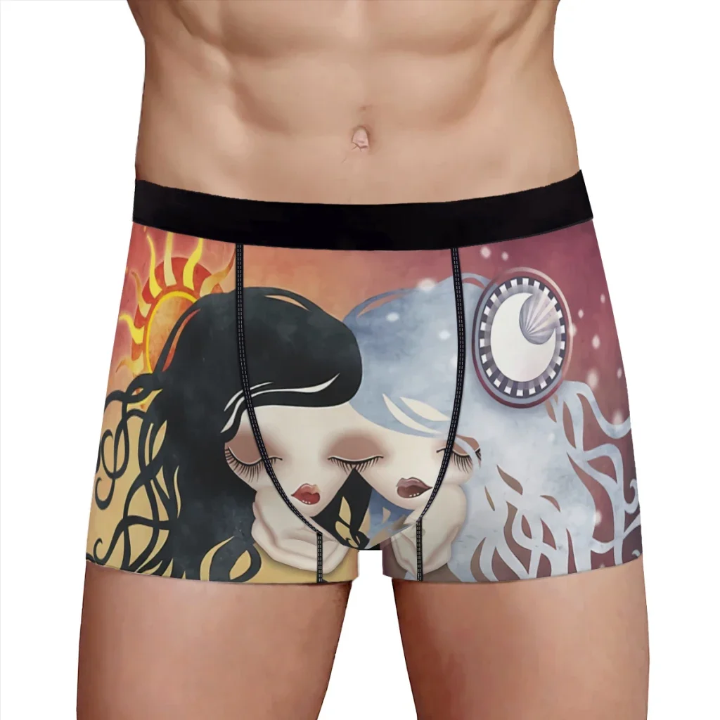 Emma and Gemma Gemini Zodiac Series  Underpants Breathbale Panties Male Underwear Comfortable Shorts Boxer Briefs